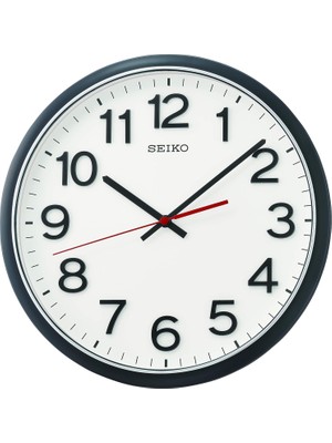 Mabeyn Seiko Duvar Saati Siyah Plastik Sürünen Saniye QXA750K