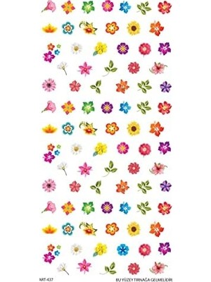 Mabeyn Artikel Flower Tırnak Dövmesi, Tırnak Tattoo, Nail Art, Tırnak