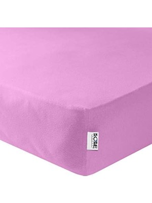 Mabeyn Kobehome Örme Penye Lastikli Çarşaf, Çift Kişilik, Pembe,% 100 Pamuk, 130 Gr/m2