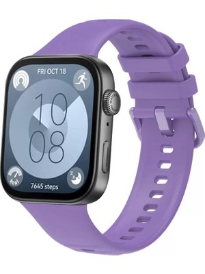 Esranın Dünyası Newface Huawei Watch Fit 3 Klasik Kordon - Lila