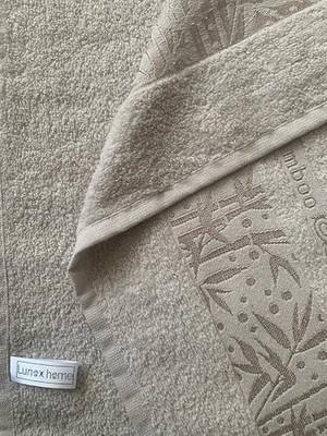 Mabeyn %100 Bambu Havlu Takımı Vücut Havlusu 90X145 Cm, Baş Havlusu 50X85 Cm, Ekstra Yumuşaklık (Kahverengi)