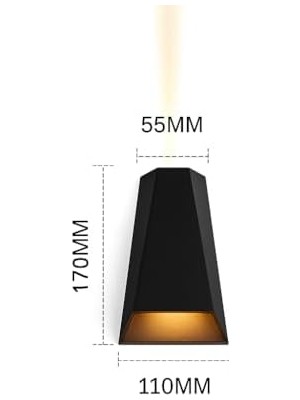 Mabeyn 6W Çift Taraflı LED Aplik – 3200K Işık, 220V, 350 Lümen, IP54 Su Geçirmez, 110X175 Mm, 100° Işık Açısı