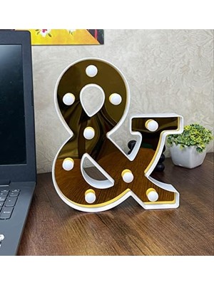 Mabeyn 3D Işıklı LED Harf Dekoratif Aydınlatma Büyük Boy &