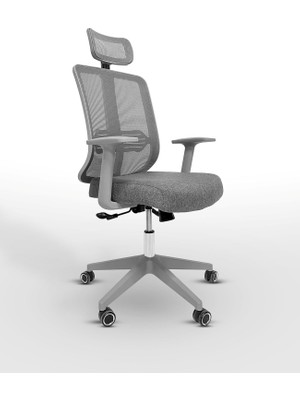 Mabeyn Zeon Büro Ofis Sistemleri // Gray Yönetici Koltuğu Ofis Çalışma Koltuğu