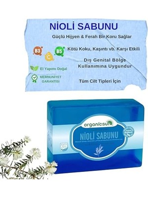 Mabeyn Doğal Nioli Sabunu 140 gr 1 Adetv Tüm Cilt Tipleri Için Kötü Koku ve Kaşıntı Karşıtı Nioli Yağı Sabunu
