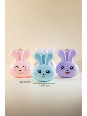 Mabeyn 041 Pvc Anahtarlı Kilitli Gülenyüz Kumbara Pembe 12,5X15,5CM