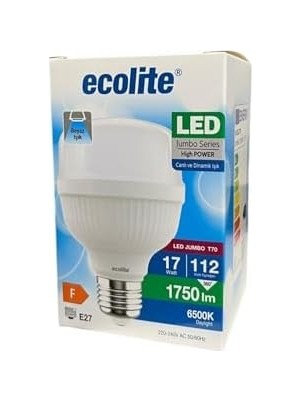 Mabeyn 17W LED Ampul (112W Eşdeğer) 6500K Beyaz Işık – E27 Duy, 1750 Lümen, 220V, Enerji Sınıfı F, 109X70MM