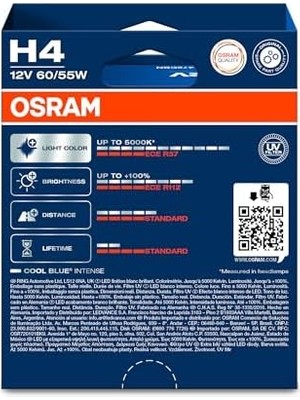 Mabeyn H4 Blue Intense Next Gen 5000K Beyaz Işık (Takım-2 Adet)