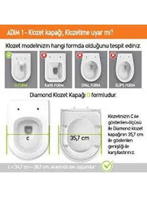 Mabeyn Visam Mimoza Çoçuk Adaptörlü Yavaş Kapanır Termoplast Klozet Kapağı