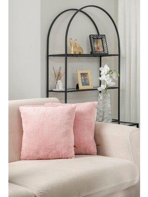 Mabeyn Çift Tarafı Kumaş 2'li 44X44 cm Hediyelik Dekoratif Pelüş Kırlent Kılıfı Yastık Kılıfı 8695995875506