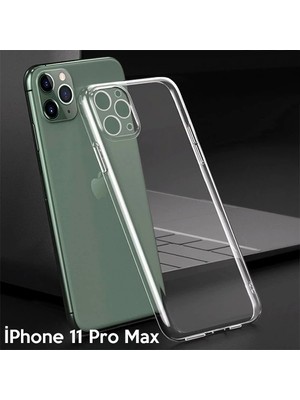 TKÇ Ally Iphone 11 Pro Max 6.5 Inch Kamera Korumalı Silikon KILIF-(5775)