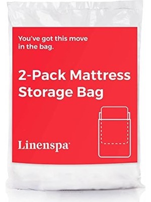 Mabeyn Yatak Saklama Çantası, Size, Şeffaf Plastik, Taşıma ve Depolama Için, 2'li Paket