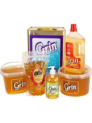 Mabeyn Alavan Grin Ekolojik Arap Sabunu, 16 kg Organik Jel Sabun, Ayçiçeği Yağı Özlü Doğal Sıvı Sabun (Teneke)
