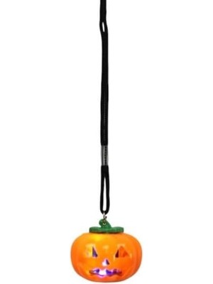 Mabeyn Halloween Balkabağı Işıklı 3 Fonksiyonlu Kolye AST6639