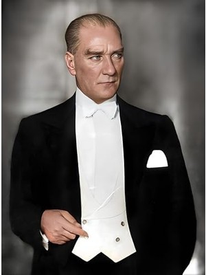 Mabeyn Ev Dekorasyonu ve Duvar Süsü Için Atatürk Kanvas Tablo | PREMIUM%100 Pamuk Kumaş | Canlı Renkli Ultra Baskı