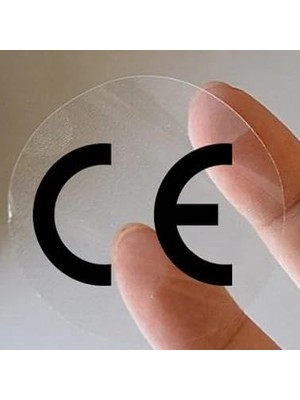 Berry Store Şeffaf Ce Etiketi - 25MM Çapında (1000 Adet)