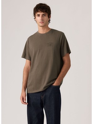 Levi's Relaxed Fit Levı's Amerıcan Erkek Kahverengi Bisiklet Yaka T-Shirt A2082-0371