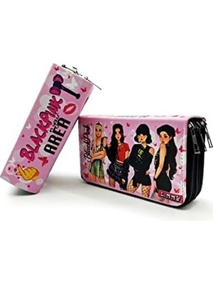 Berry Store Kalem Kutusu Pink Organizer Kalemkutu Vegan Deri Üç Bölmeli Kalemlik-Siyah