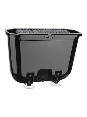 Berry Store Vantuzlu Tabak Yıkama Fırçası, Plastik, Gri, 29.7X13X21 Cm, 3 Litre Hacimli, Su Tasarruflu Bulaşık Yıkama Kabı, Vakumlu Ayaklı (Siyah)