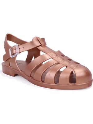 Igor S10346 Bıarrıtz Mate Metal Bronz Ortopedik Günlük Kadın Sandalet