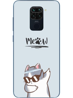 Le Balvo Redmi Note 9 Uyumlu Miyav Baskılı Silikon Kılıf
