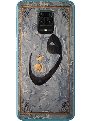 Le Balvo Redmi Note 9s Uyumlu Vav Harfi Gri Baskılı Silikon Kılıf