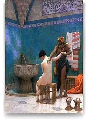 Berry Store Osmanlıda Hamam Tablosu - 100X140CM
