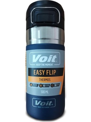 Expresstore Easy Flip 500 ml Suluk & Matara Mavi Tek Ebat