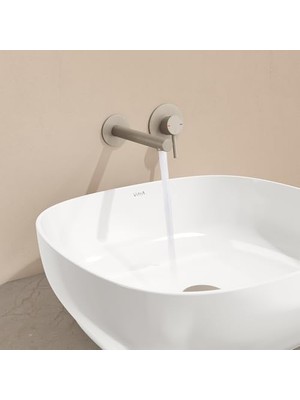 DMR Home Origin A4514934 Yuvarlak Lavabo Süzgeci,, Basmalı, Fırçalı Nikel
