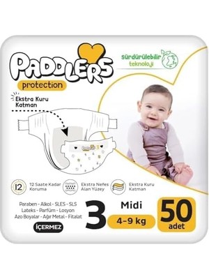 DMR Home Protection Bebek Bezi 3 Numara (50 Adet) Bakım Seti