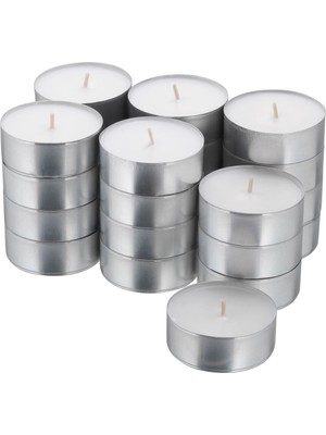 Hobiurun Tealight mum, beyaz, 9 saat, 24 adet