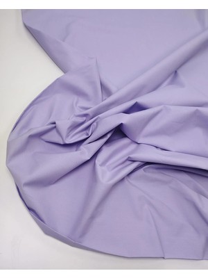 Kumaş Parça Lila Poplin Dokuma Kumaş Yumuşak Pamuklu Gömleklik En: 130CM