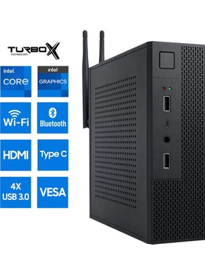 Turbox Mini-51 Intel Core I5 9400 16GB Ram 512GB M.2 Nvme SSD HDMI Type-C Wifi Bluetooth Mini Pc