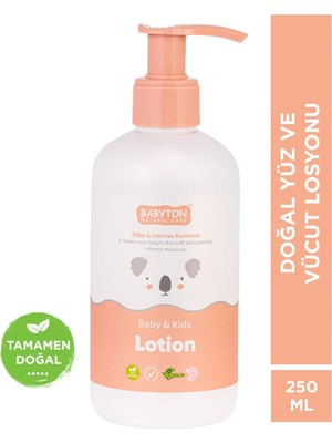Babyton Bebek & Çocuk Doğal Yüz ve Vücut Losyonu 250 ml
