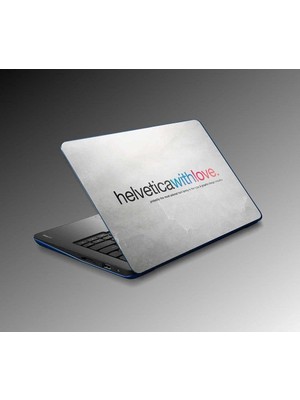 DMR Home Laptop Notebook Pc Kaplama Etiketi Helvetica With