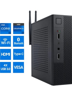 Turbox Mini-44 Intel Core I5 7400 16GB Ram 256GB M.2 Nvme SSD HDMI Type-C Wifi Bluetooth Mini Pc