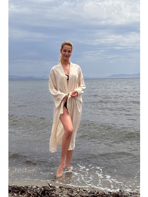 Cakkatex Şile Bezi   Uzun Kimono | Plaj Kıyafeti|kaftan |desing Caftan