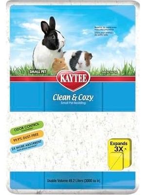 DMR Home Kaytee Superpet, Clean & Streu Fare, Gerbil, Kemirgenler, Hamster, Tavşan Gibi Küçük Evcil Hayvanlar Için, Özellikle Emici Kağıt Kum,%99,9 Tozsuz, Beyaz, 49,2 L