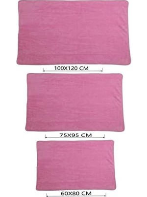 DMR Home Kedi ve Köpek Battaniyesi Yumuşak Peluş Yıkanabilir 1 Adet Pembe (Küçük Boy 80X60)