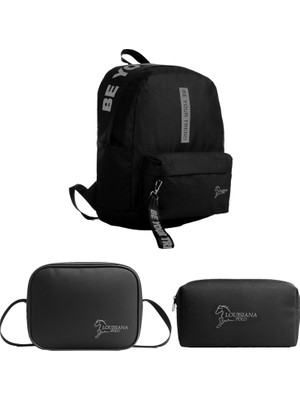 DMR Home Louisiana Polo Okul Seti – Çanta + Termal Beslenme + Kalemlik Füme 1140