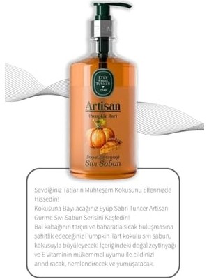 DMR Home Artisan Doğal Zeytinyağlı Sıvı Sabun Seti Pumpkin Tart, Macaron, Muffin, Creme Brulee, Cappuccino ve Cookie