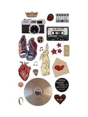 DMR Home Playlist Temalı Bullet Journal Ajanda Laptop Defter Telefon Kask Etiketi