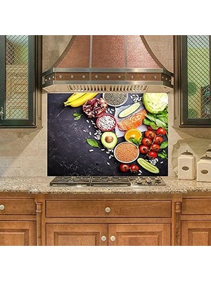 DMR Home Mutfak Duvar Tezgah Arası Ocak Arkası Kaplama Sağlıklı Diyet