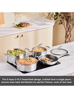 DMR Home 5ply Powersteel 316+ 7 Parça Tencere Seti
