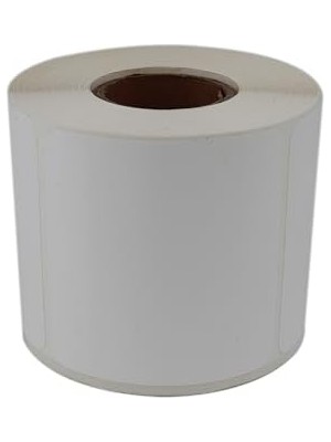 DMR Home Pp Tyre Etiket 80MM x 80MM Ruloda 400 Adet 40MM Çapında Yırtılmaya Dayanıklı Kuvvetli Yapışkanlı Etiket