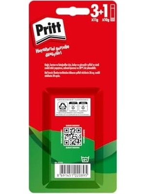 DMR Home Stick Yapıştırıcı, 3+1 Pembe, Güvenli ve Çocuk Dostu El Işi Yapıştırıcısı, Hızlı ve Pratik Yapıştıran Okul ve Ofis Malzemesi, 3X11G+1X10G Stick Yapıştırıcı