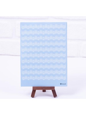 DMR Home Motifli Mavi Sticker Seti, A5 2 Sayfa