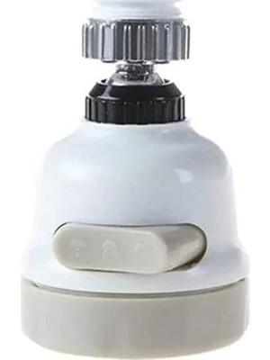 DMR Home Plastik 3 Fonksiyonlu Mutfak Lavabo Başlığı 360 Derece Dönen Tasarruflu Musluk Başlığı 1410