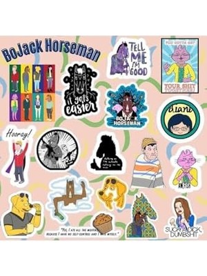 DMR Home Bojack Horseman Seti | Laptop Notebook Telefon Etiket Journal
