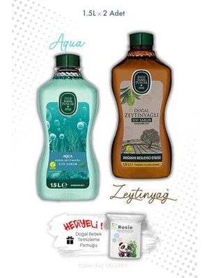 DMR Home Aqua ve Zeytinyağlı 1.5l Sıvı Sabun ve Rosıe